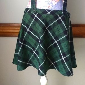 Hot Topic Green Skater Skirt